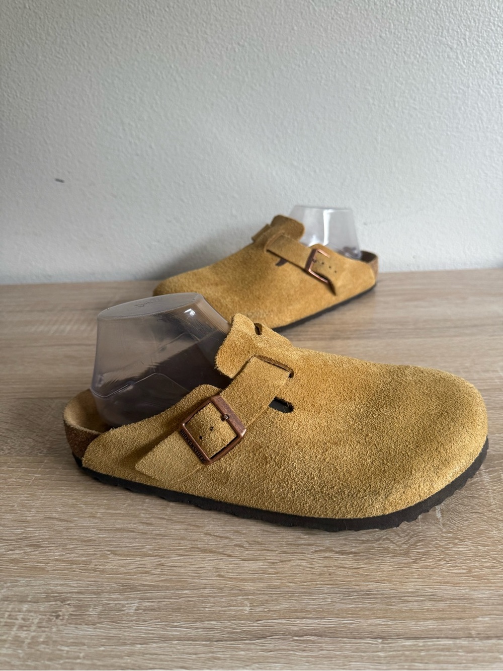 Birkenstock Boston Clogs in suede sand s 41 Men’s s 8 women’s Sz 10 - Picture 6 of 7